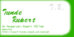 tunde rupert business card